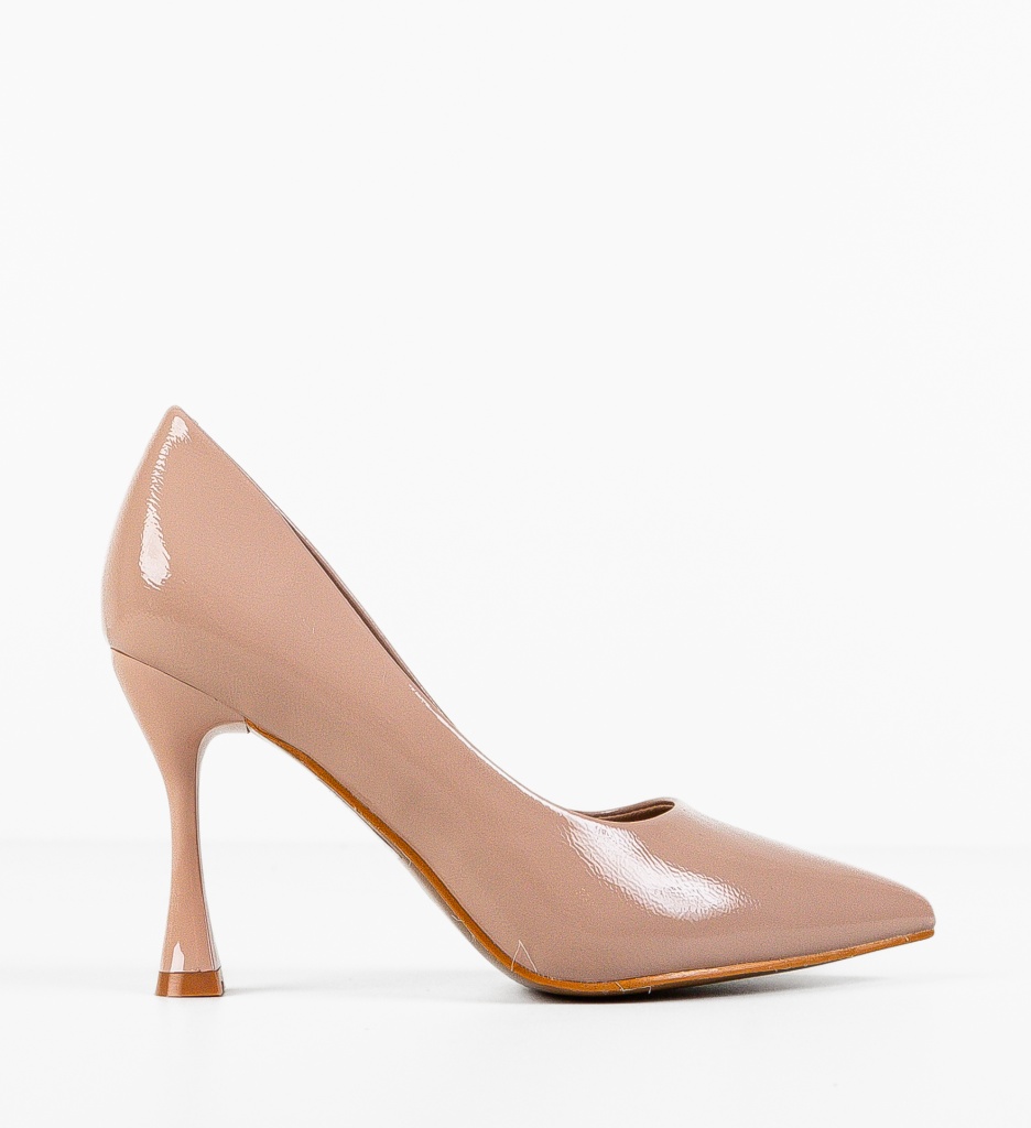 Pantofi Dama Kikora Roz 3 cu Toc Eleganți - imagine 2