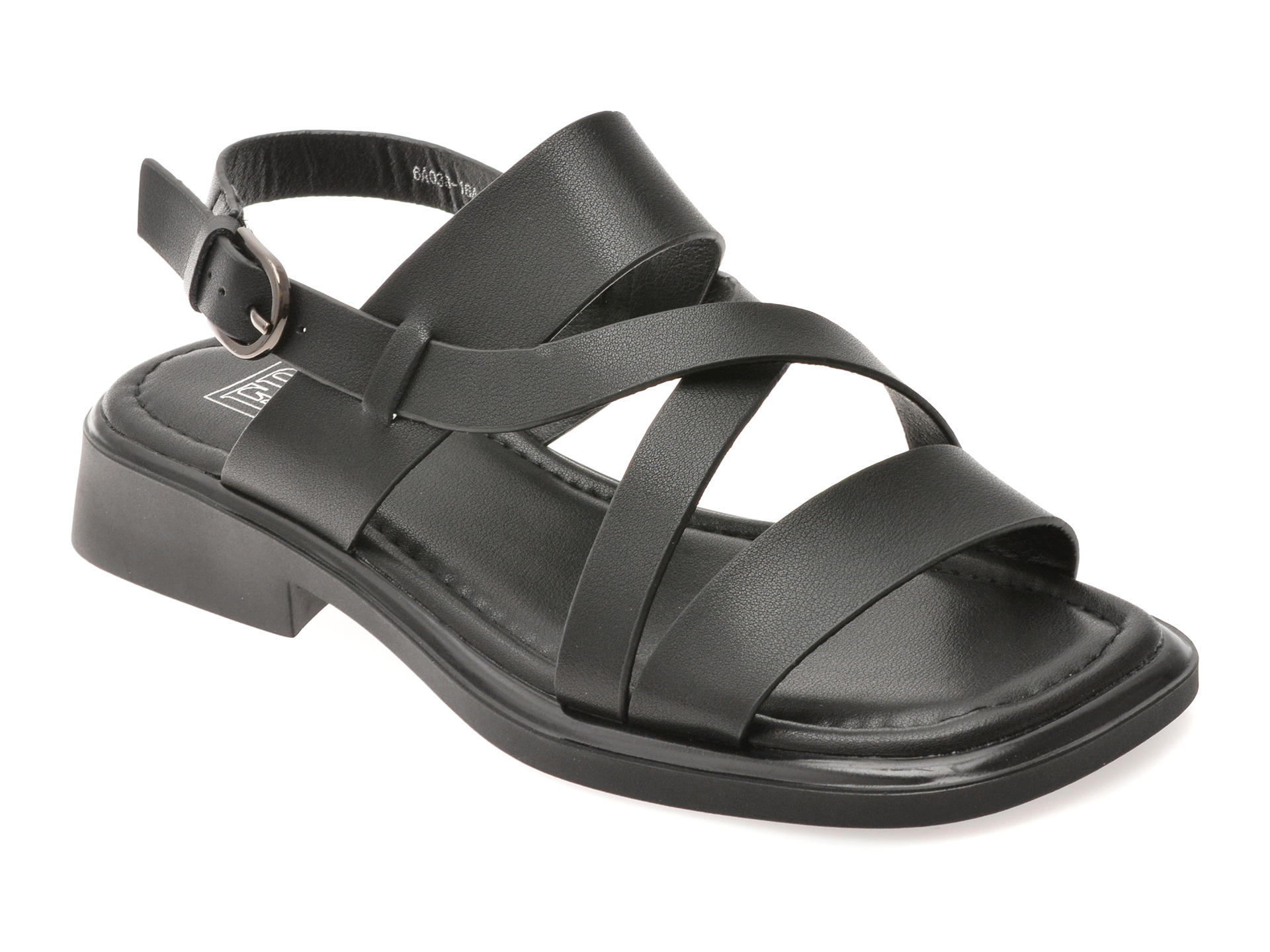 Sandale FLAVIA PASSINI negre din piele naturală