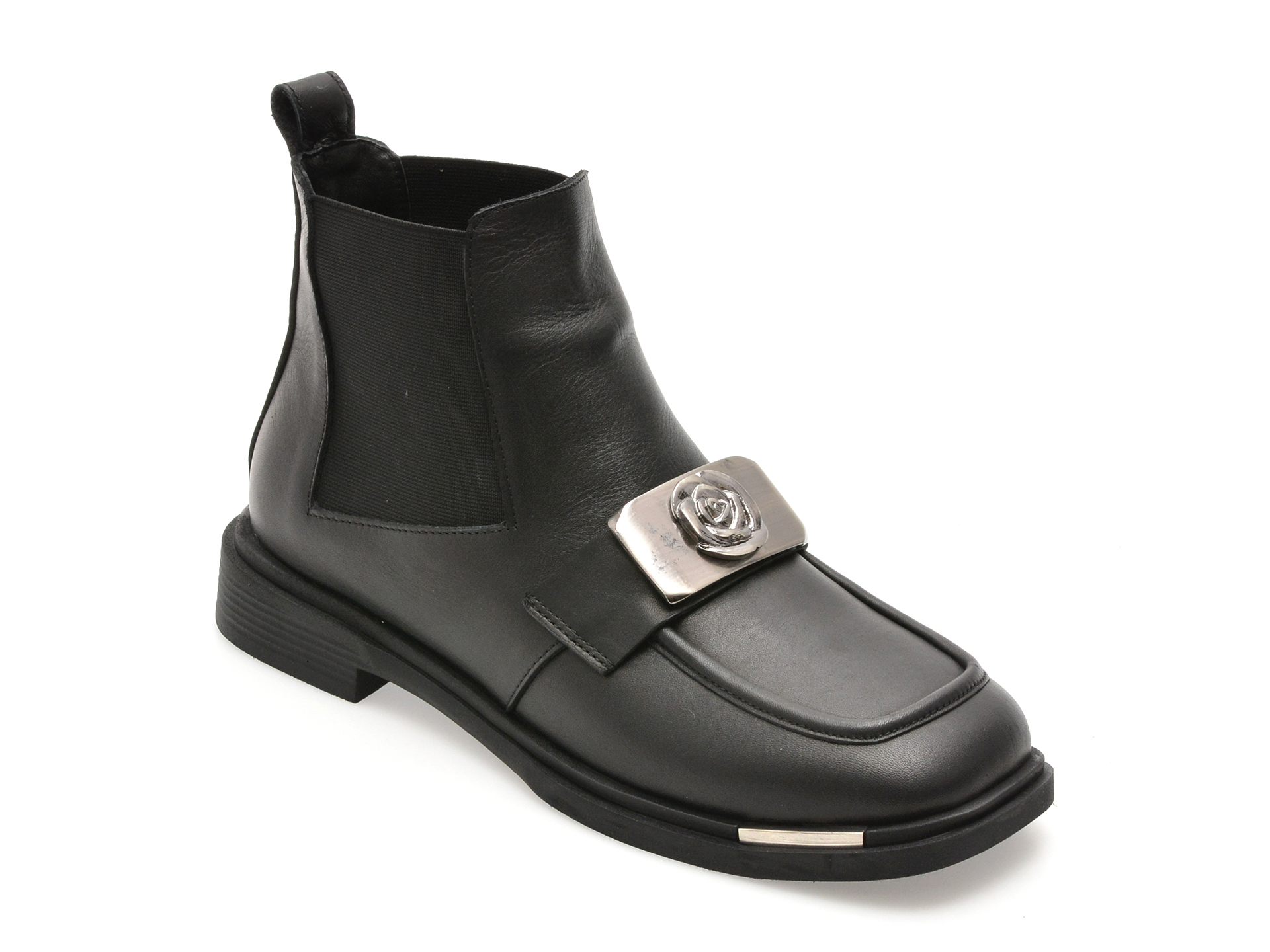 Ghete EPICA Negre | Eleganță în Piele Naturală