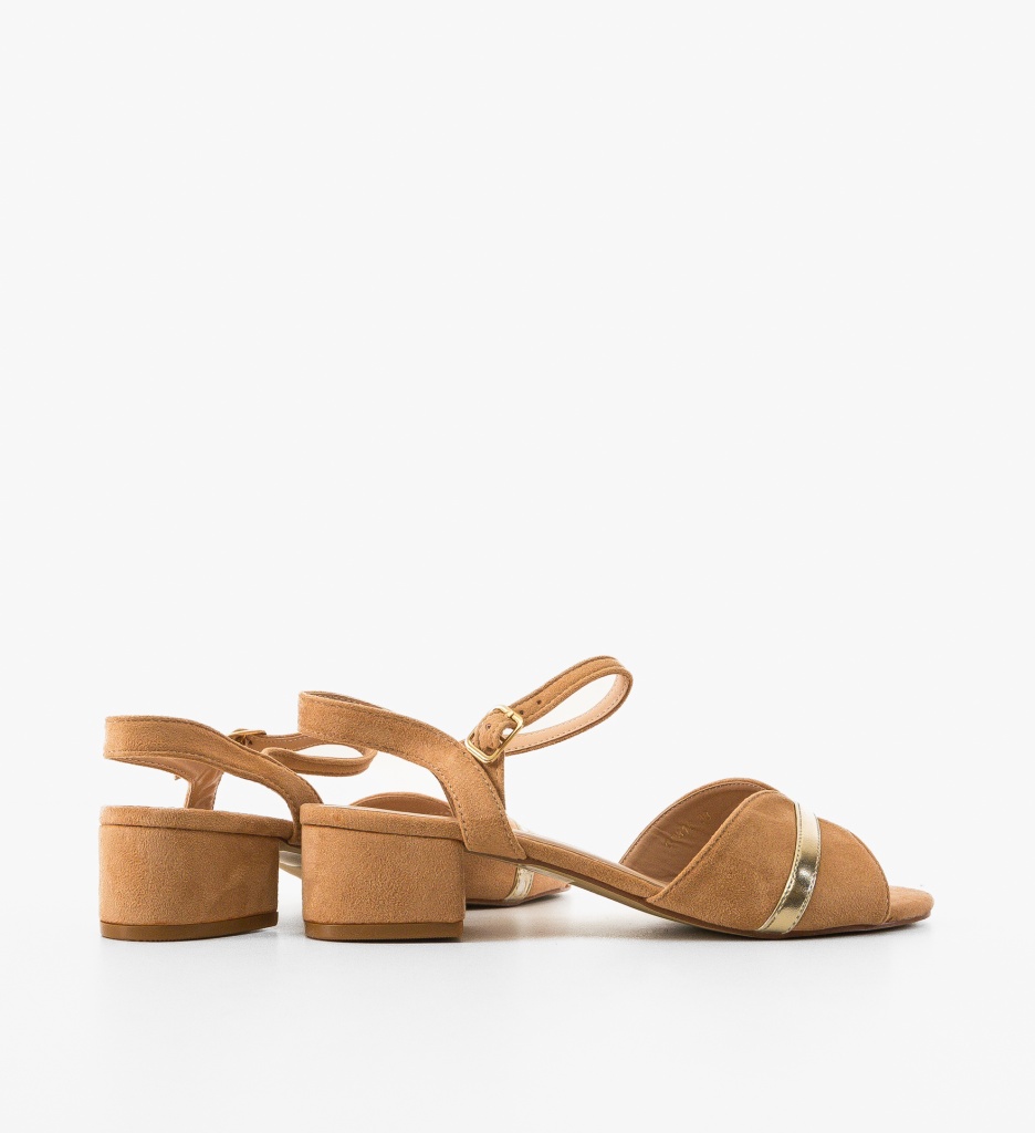 Sandale Lesa Bej cu Toc - Eleganță Versatilă - imagine 4