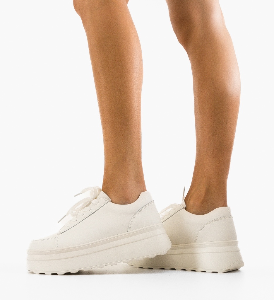 Sneakers Dama Wenom Albi | Confort & Stil - imagine 2