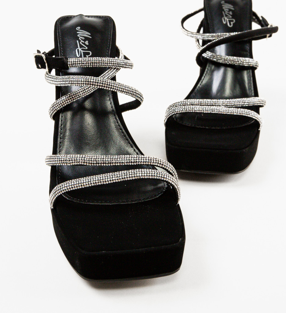 Sandale Mango Negre | Eleganță și Stil - imagine 5