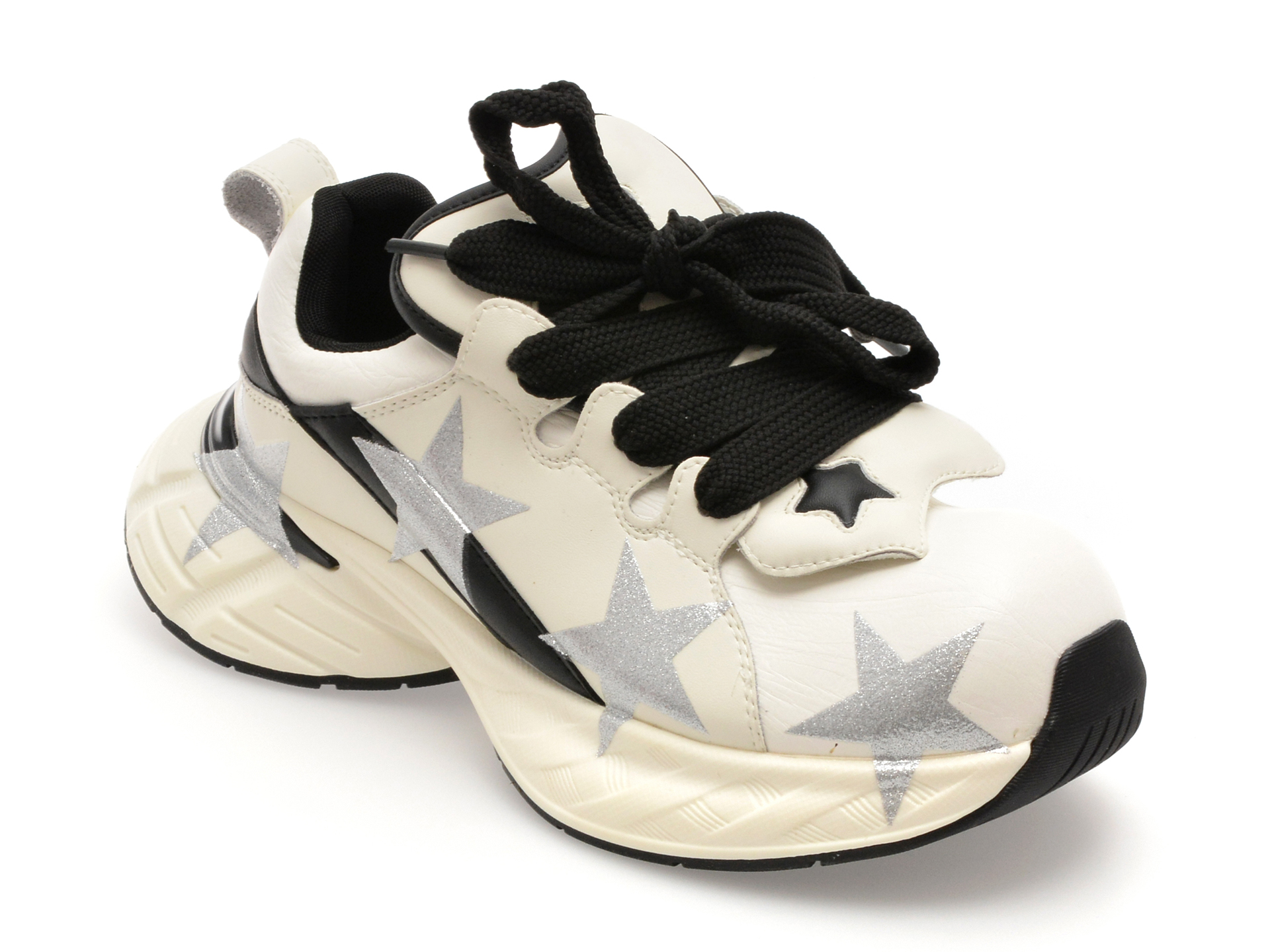 Gryxx Pantofi Sport Piele Naturală Alb-Negru