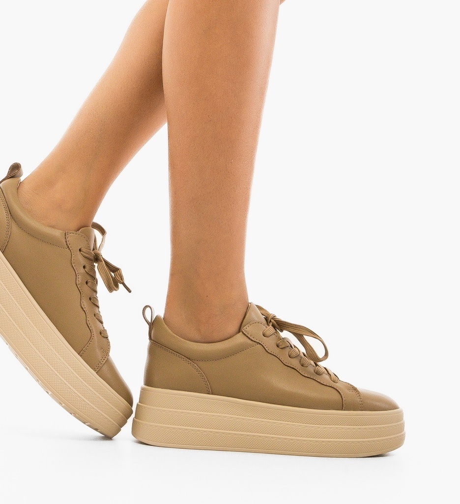 Sneakers Praka Bej - Confort și Stil Urban - imagine 3