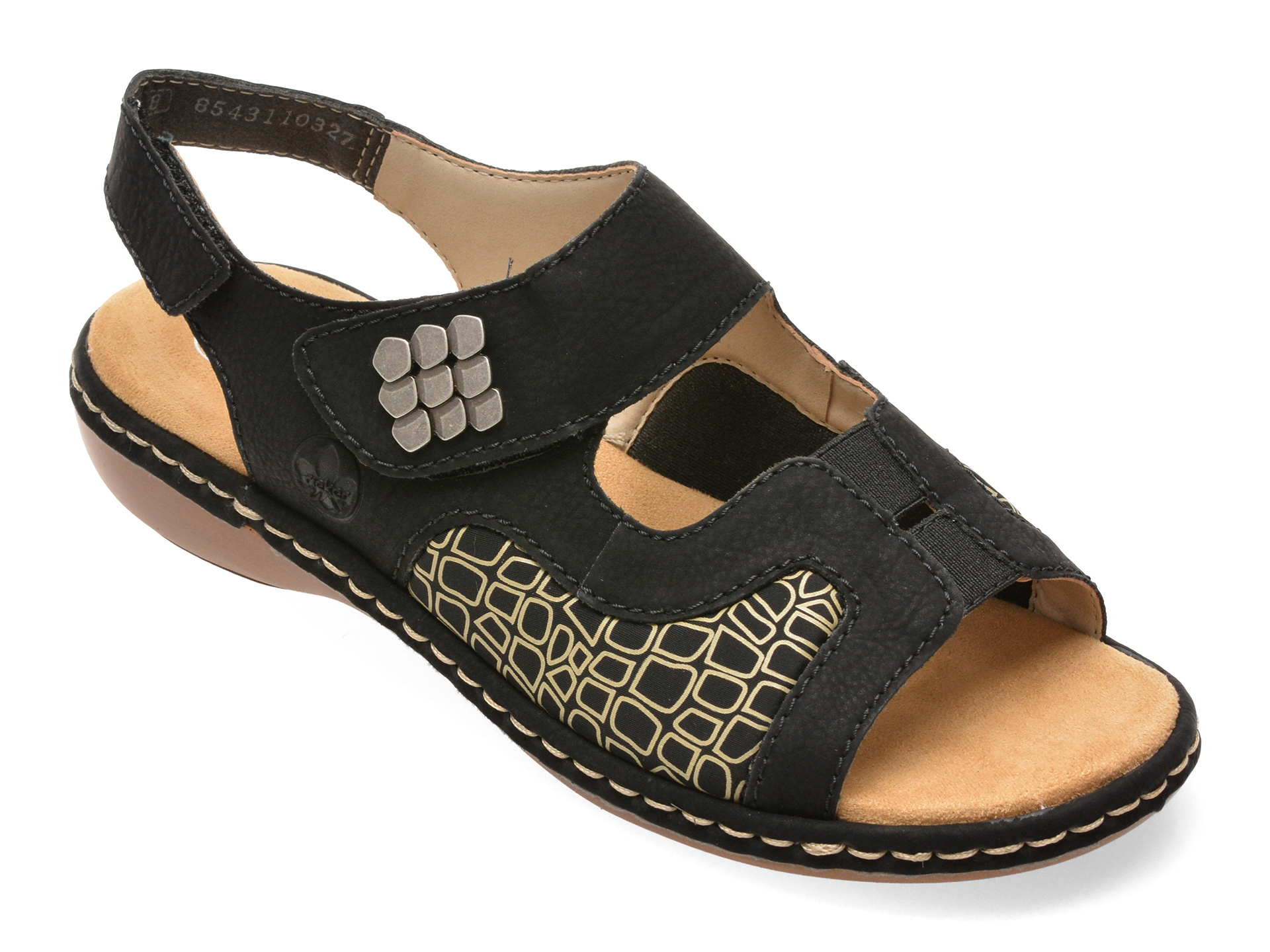 Sandale Rieker 65989 Negre Confortabile