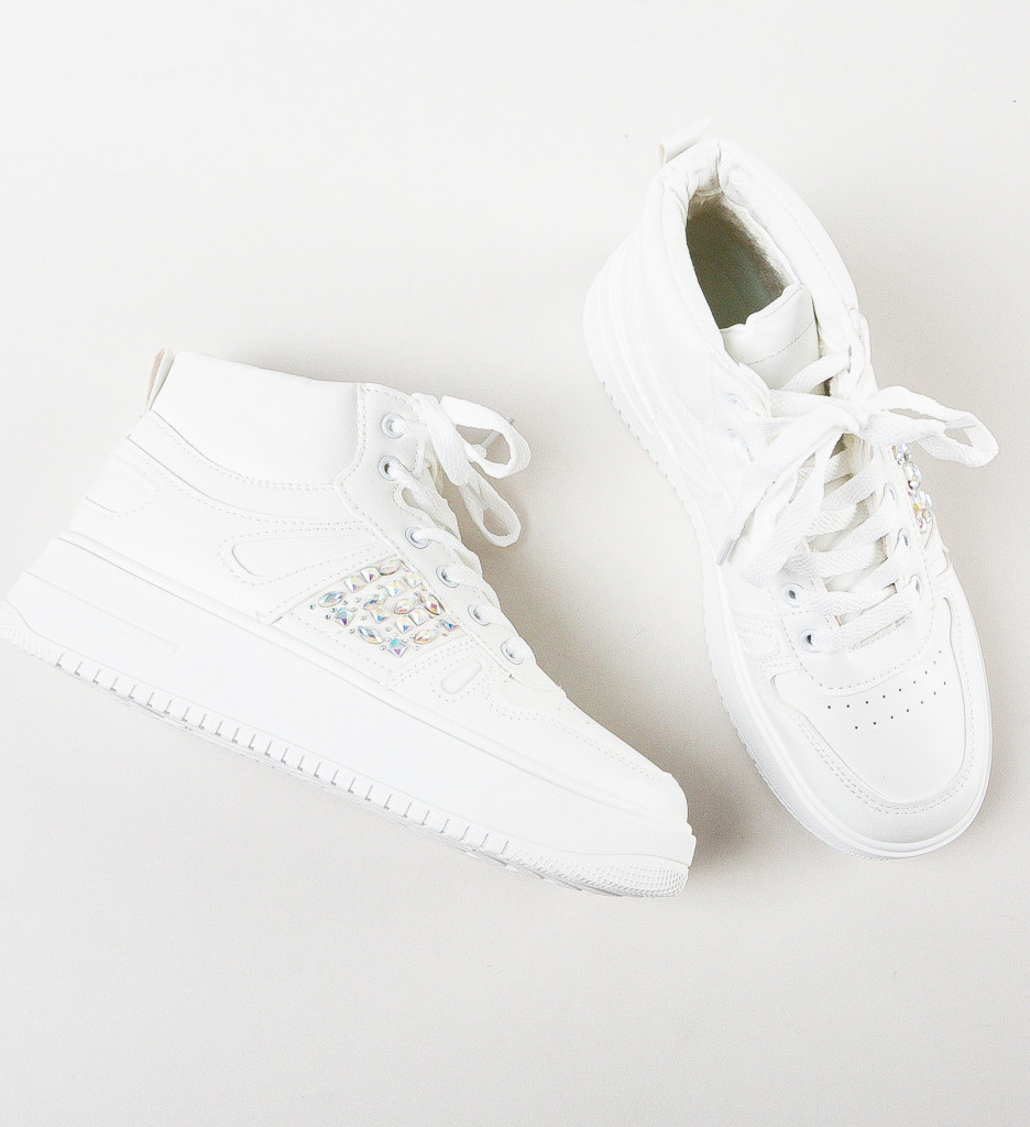 Sneakers Dama Jaria Albi - Confort și Stil - imagine 7