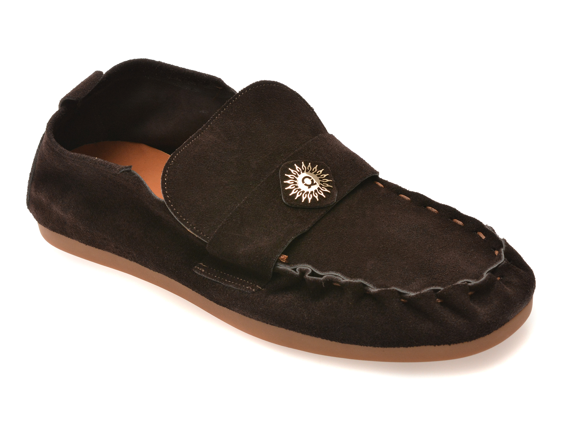 Mocasini GRYXX din piele întoarsă