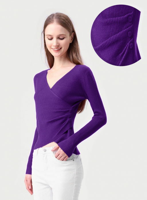 Pulover Porta Fortuna Mov Elegant - 89.99 RON