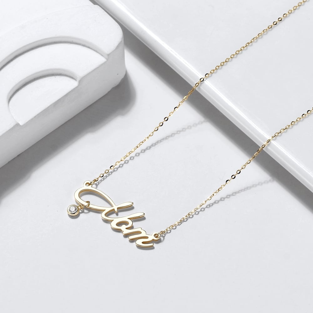 Lantisor Argint Delis "Mom" Placat cu Aur - imagine 3