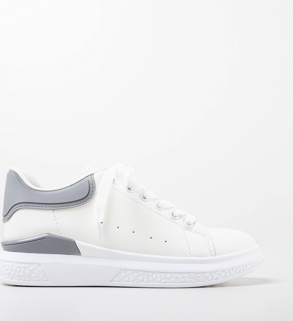 Pantofi Sport Nalam Albi | Confort Zilnic - imagine 4