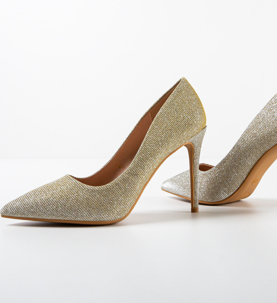 Pantofi cu Toc Aurii Sharp | Eleganță Maximă - imagine 7