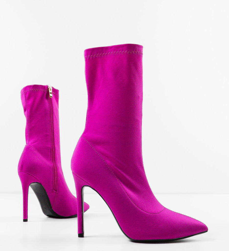 Botine Hugo Fuchsia | Stil Vibrant - imagine 6