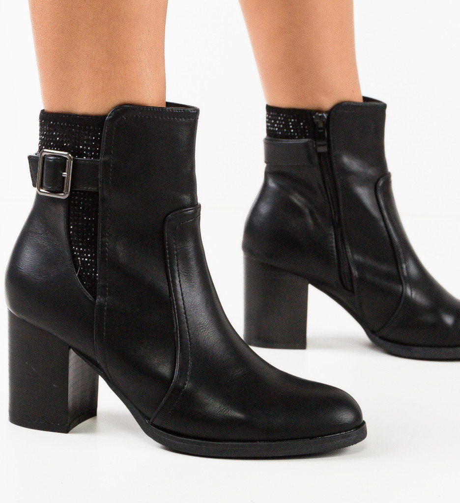 Botine Dama Kiana Negre | Eleganta si Confort