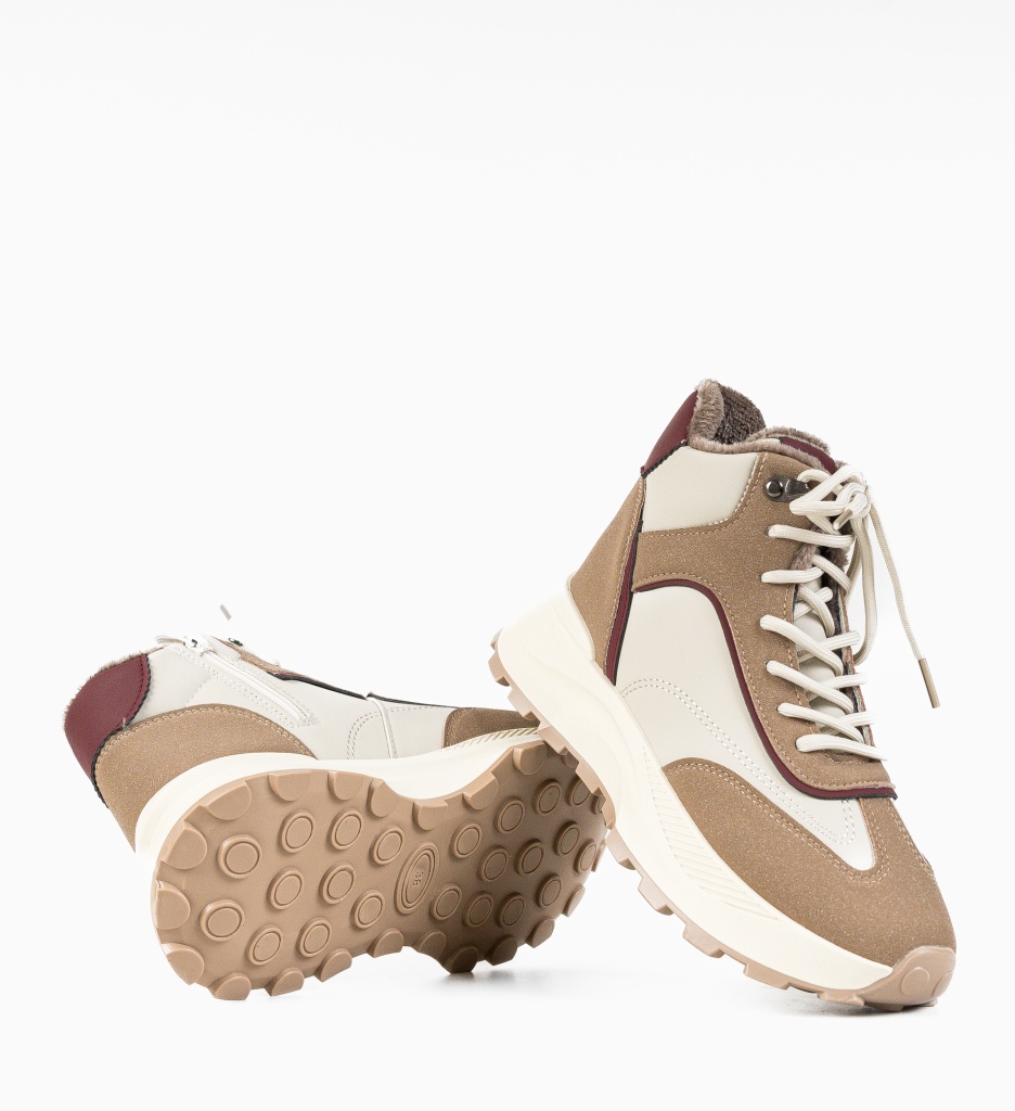 Sneakersi Dama Rotakal Bej - Confort și Stil - imagine 7
