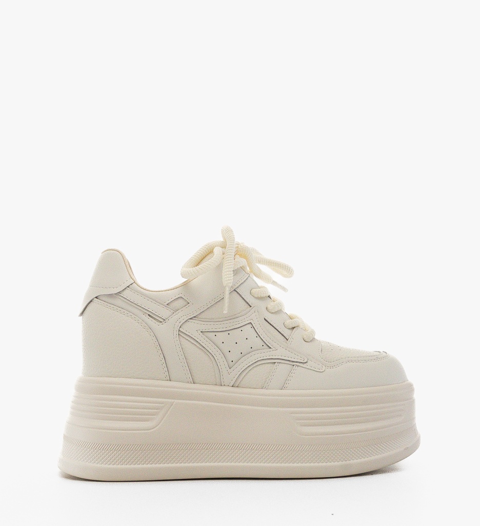 Sneakers Dama Dibby Bej - Confort și Stil - imagine 4