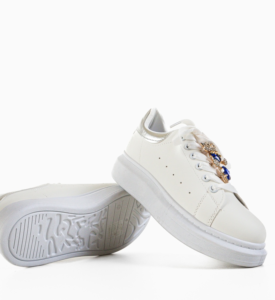 Sneakers Devin Argintii Dama - Stil si Confort - imagine 6