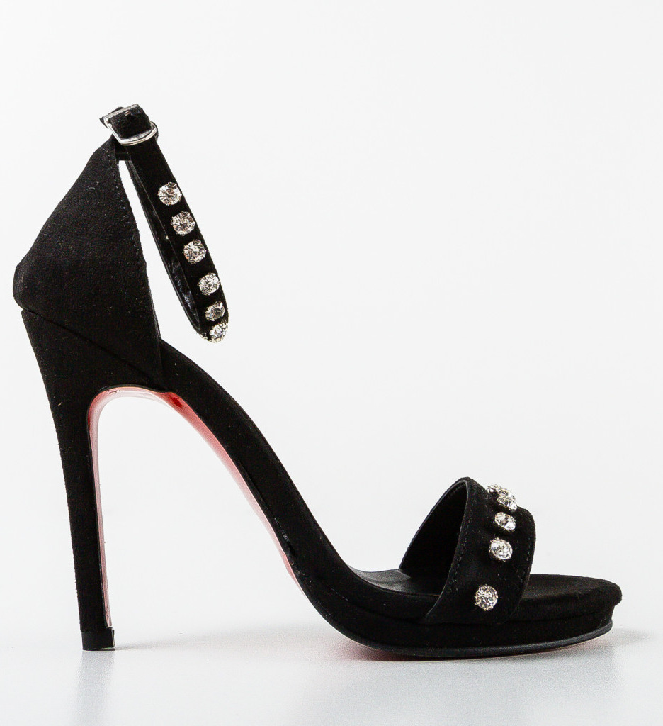 Sandale cu Toc Jamio Negre | Eleganță Maximă - imagine 4