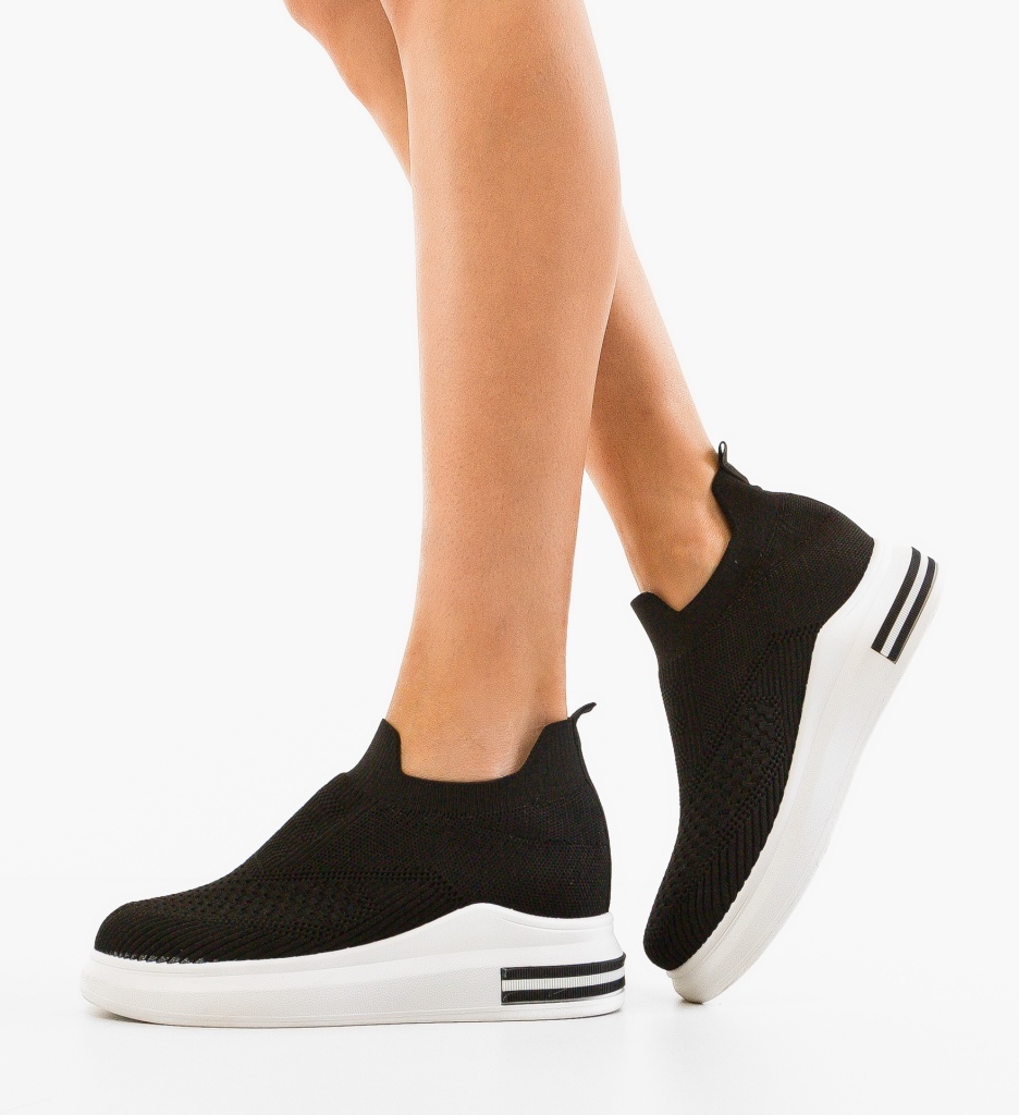 Sneakers Tyvbar Negri - Confort și Stil - imagine 3