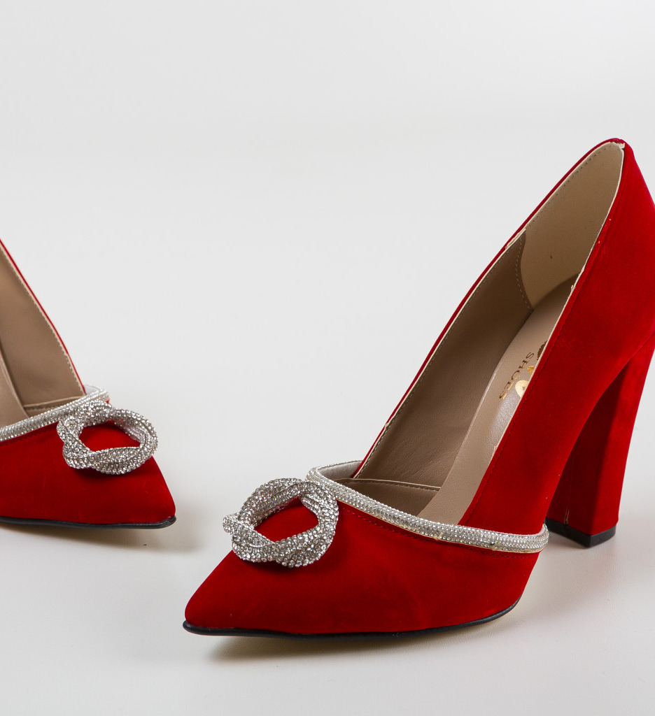 Pantofi Amintire Rosii - Eleganță și Stil - imagine 5