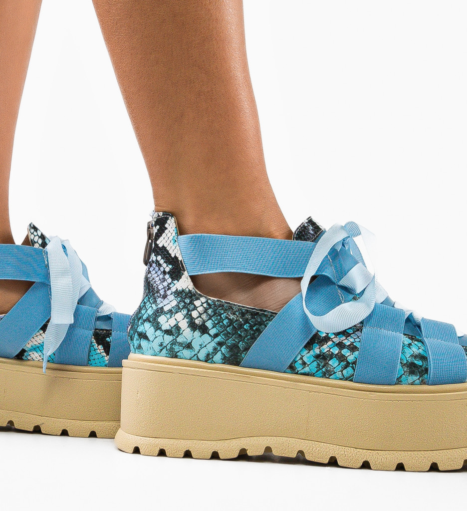 Pantofi Casual Albastri Pakler - Confort Zilnic - imagine 3
