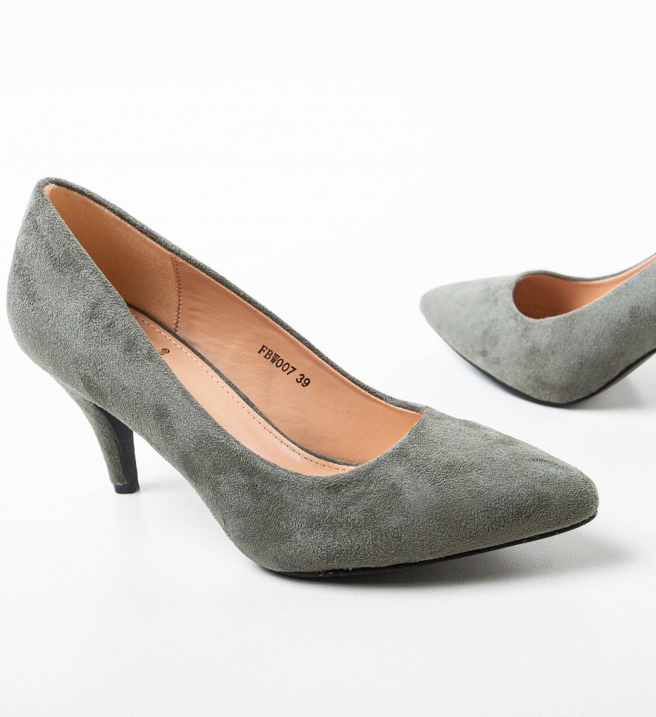Pantofi Birro Verzi cu Toc Eleganți - imagine 6