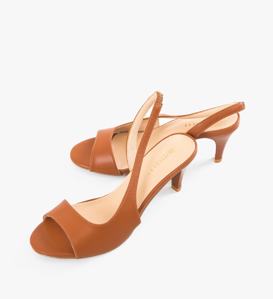 Sandale Toc Gergy Camel | Eleganță și Confort - imagine 5