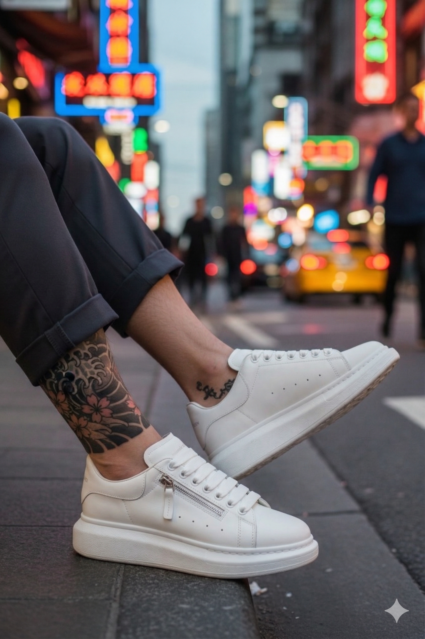 Adidași Casual Albi K05 - Confort și Stil - imagine 2