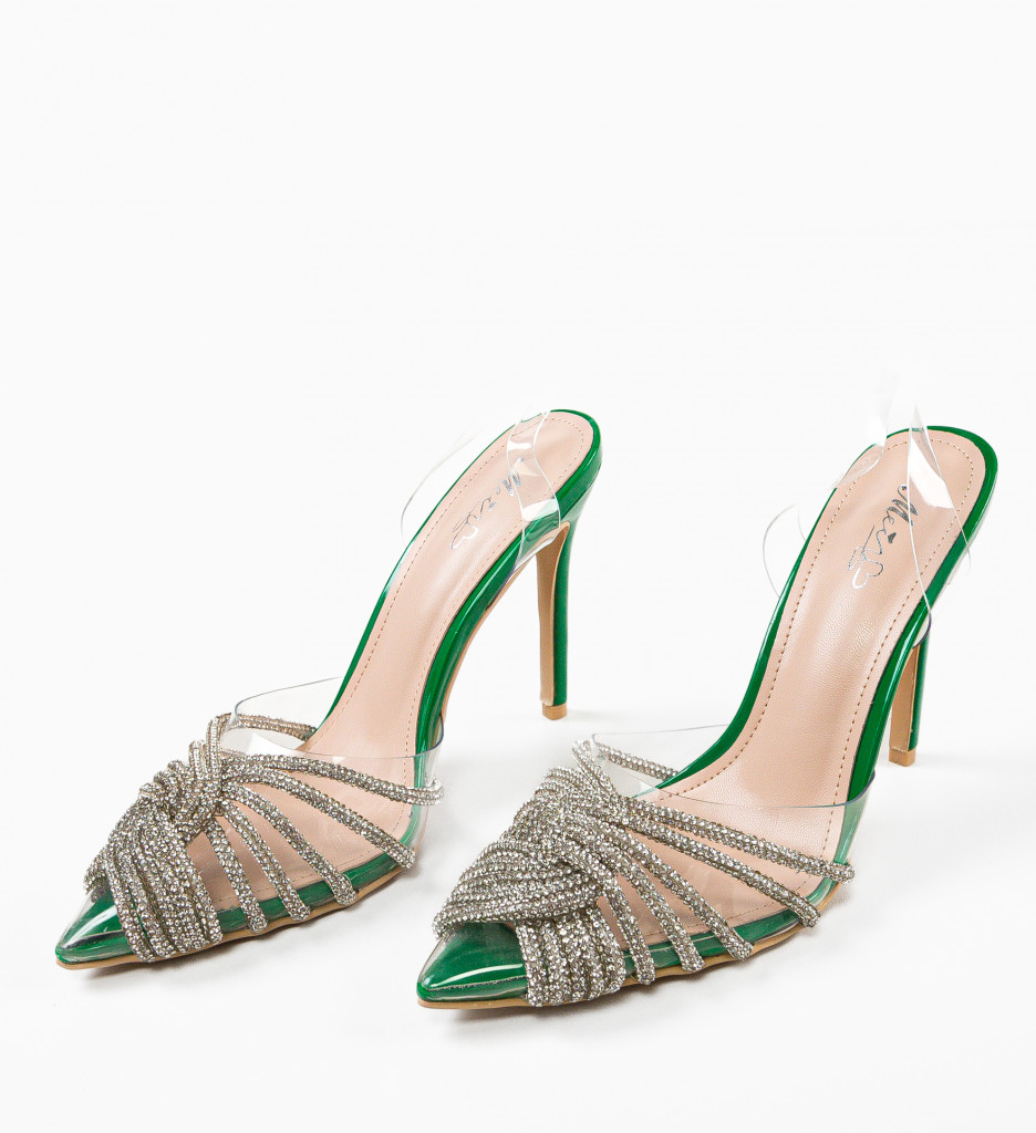 Pantofi cu Toc Rawne Verzi - Eleganță Asigurată - imagine 6