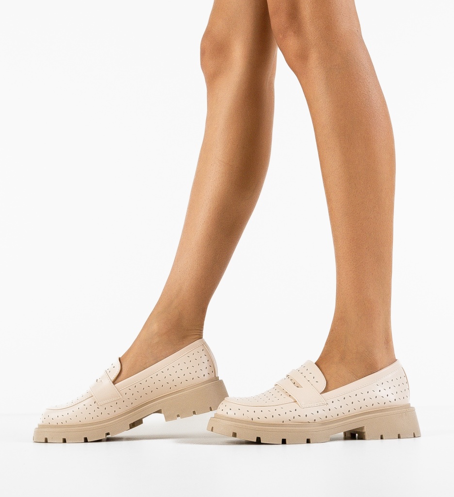 Pantofi Casual Krato Bej - Confort și Stil - imagine 2