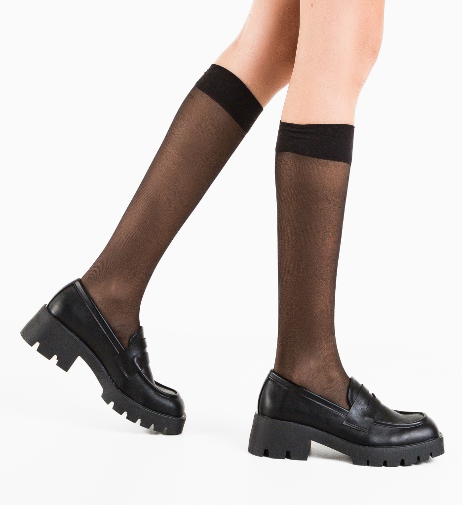 Pantofi Casual Madison Negri | Stil Confortabil - imagine 3