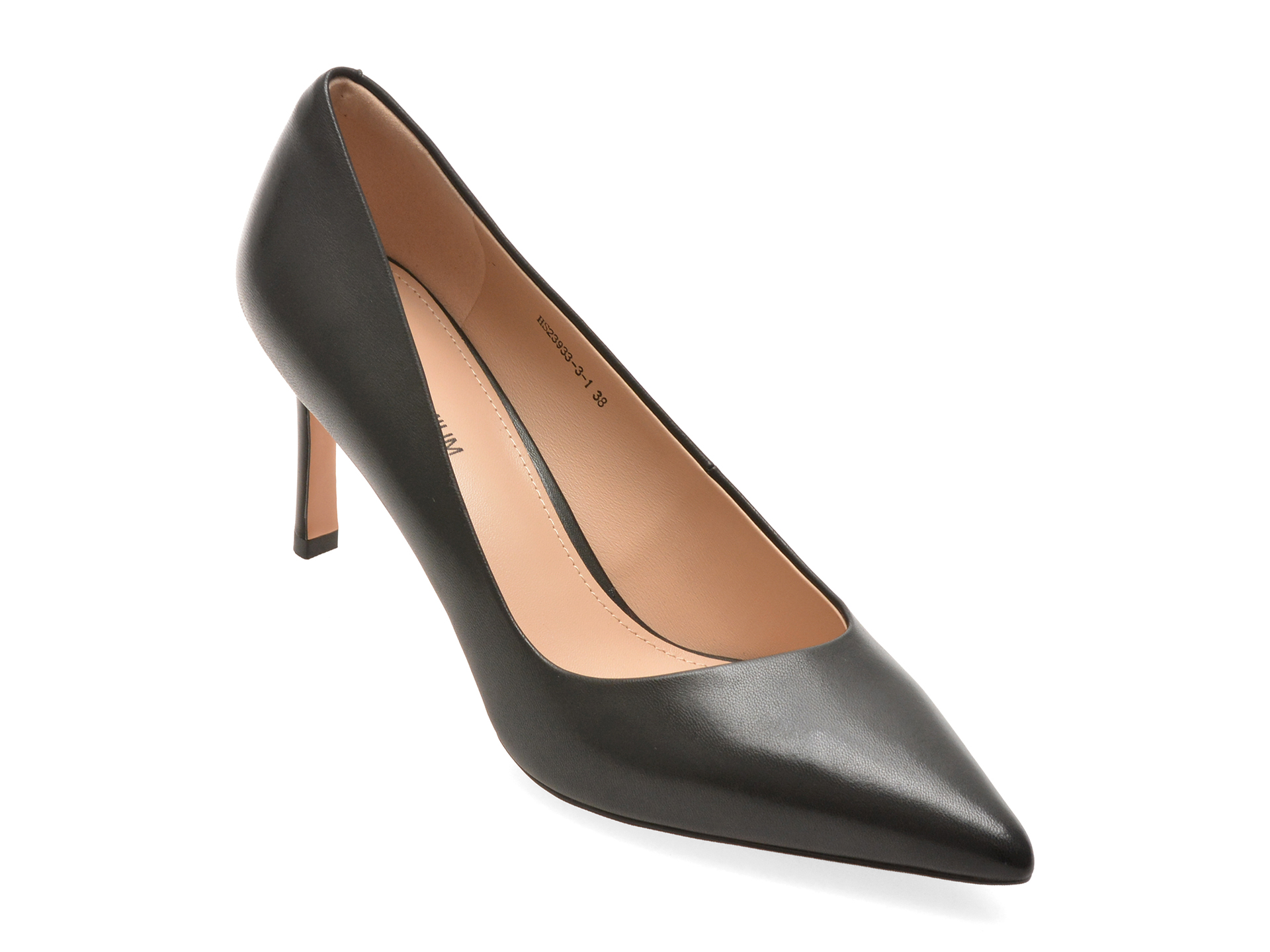 Pantofi Eleganți Epica Premium Negri Piele Naturală