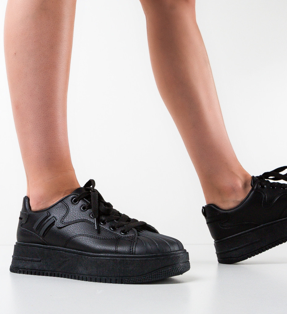 Sneakers Dama Ytara Negri - Confort și Stil - imagine 4