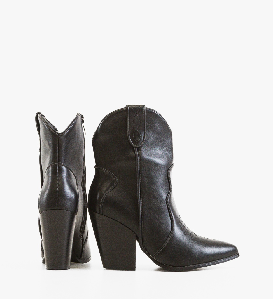 Botine Leea Negre Depurtat | Eleganță și Stil - imagine 3