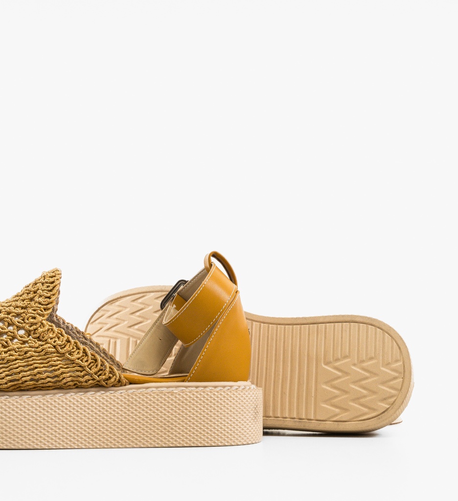 Pantofi Rauros Galbeni - Stil Unic Casual - imagine 5