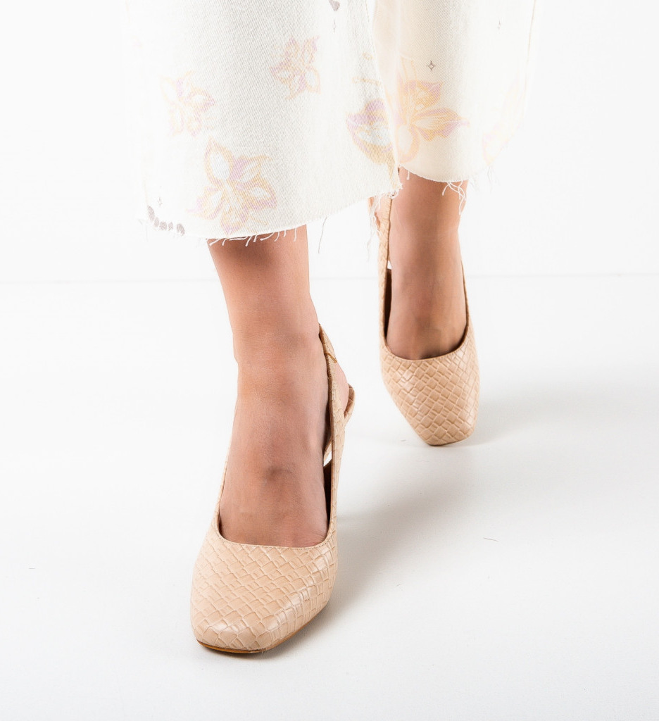 Pantofi Dama Melia Bej - Eleganță și Confort - imagine 2