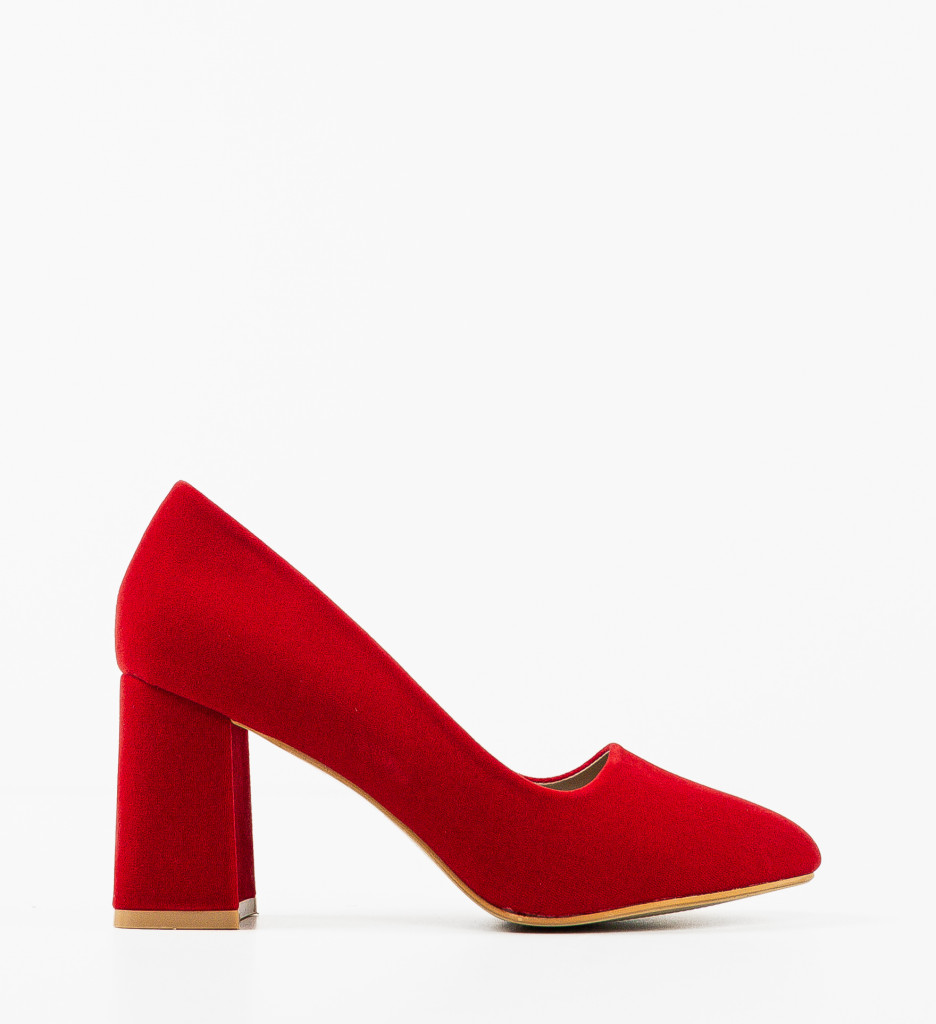 Pantofi Dama Rosii cu Toc - Stil & Eleganță - imagine 4