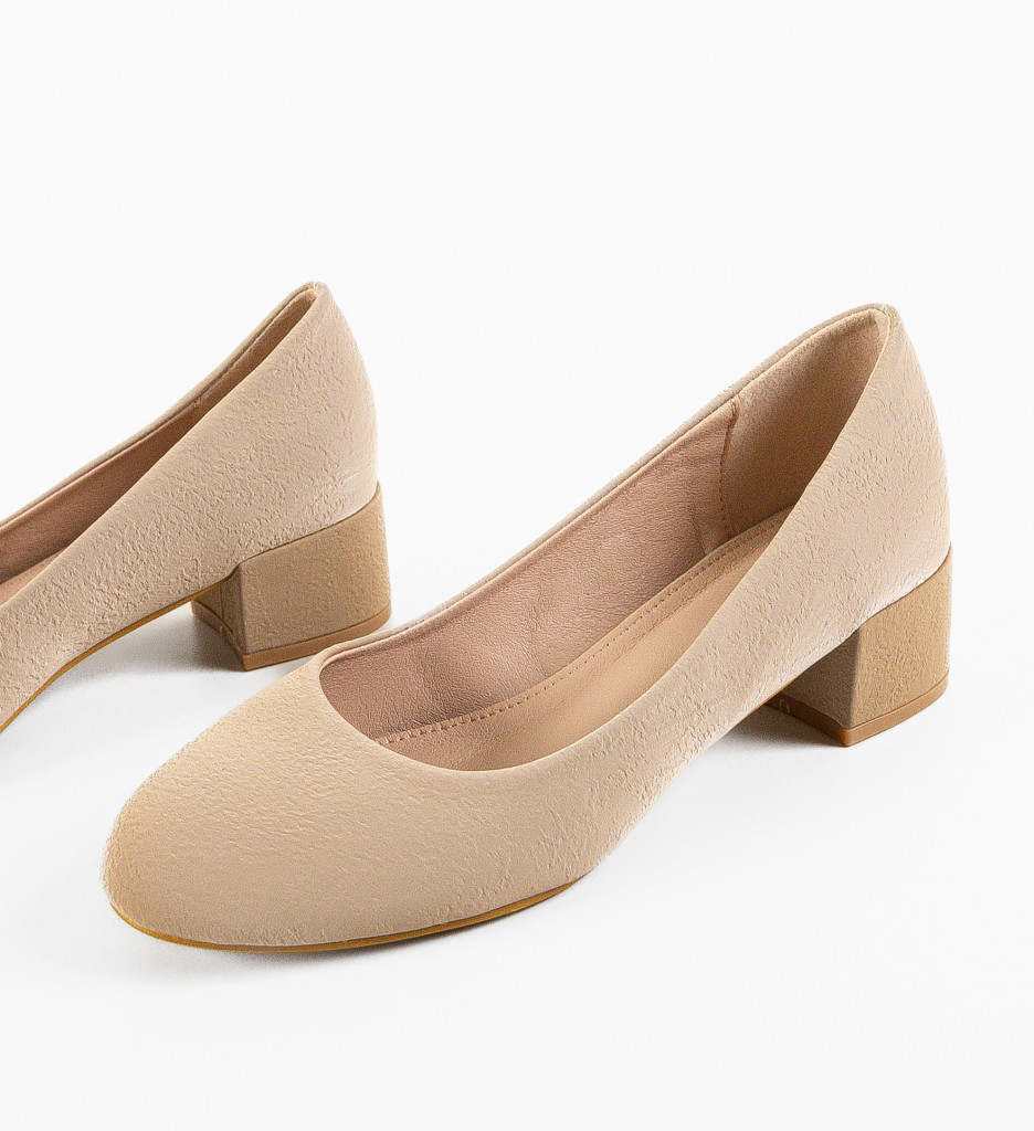 Pantofi dama Nora Bej 2 - Eleganță și confort