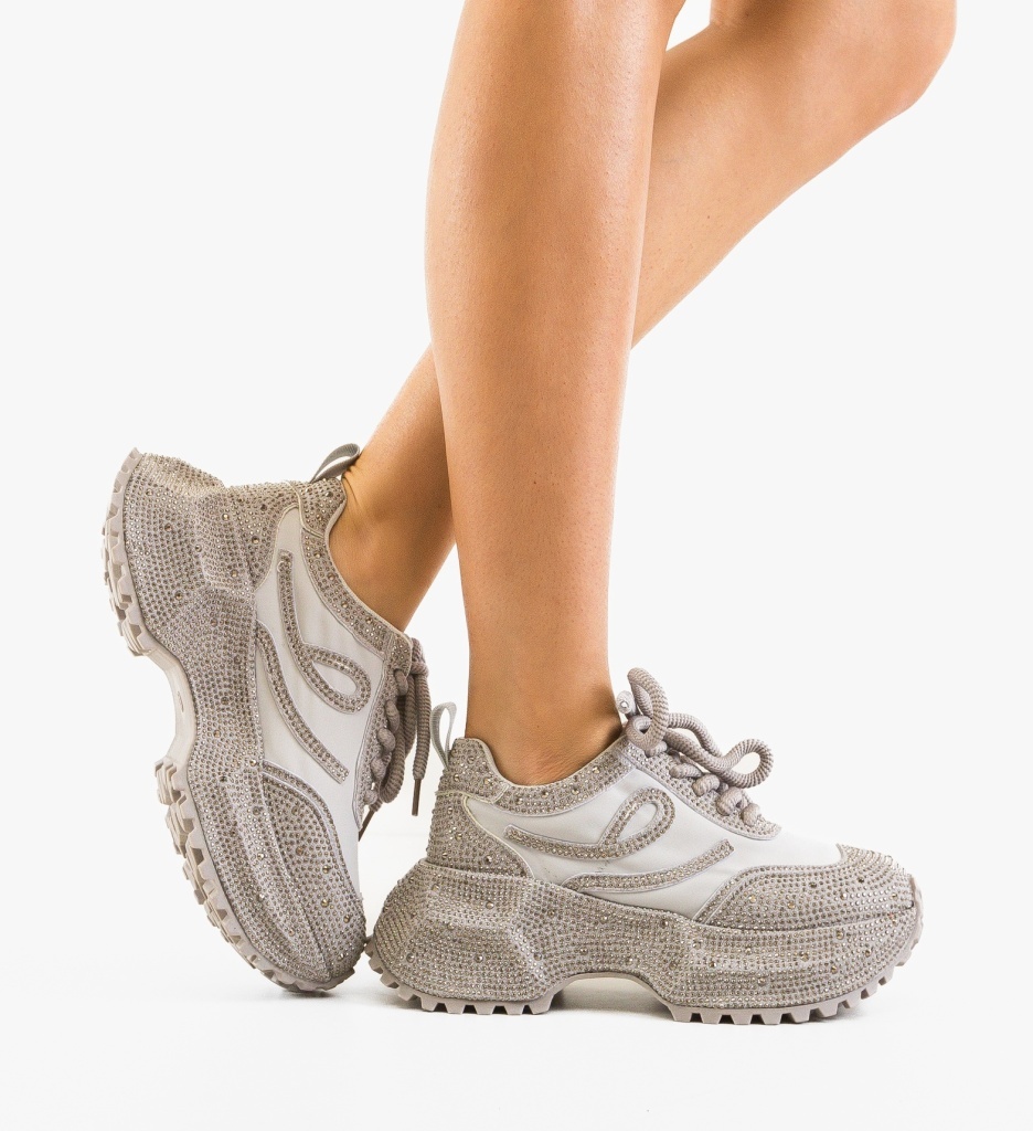 Sneakers dama Teea Gri | Confort Sport - imagine 4