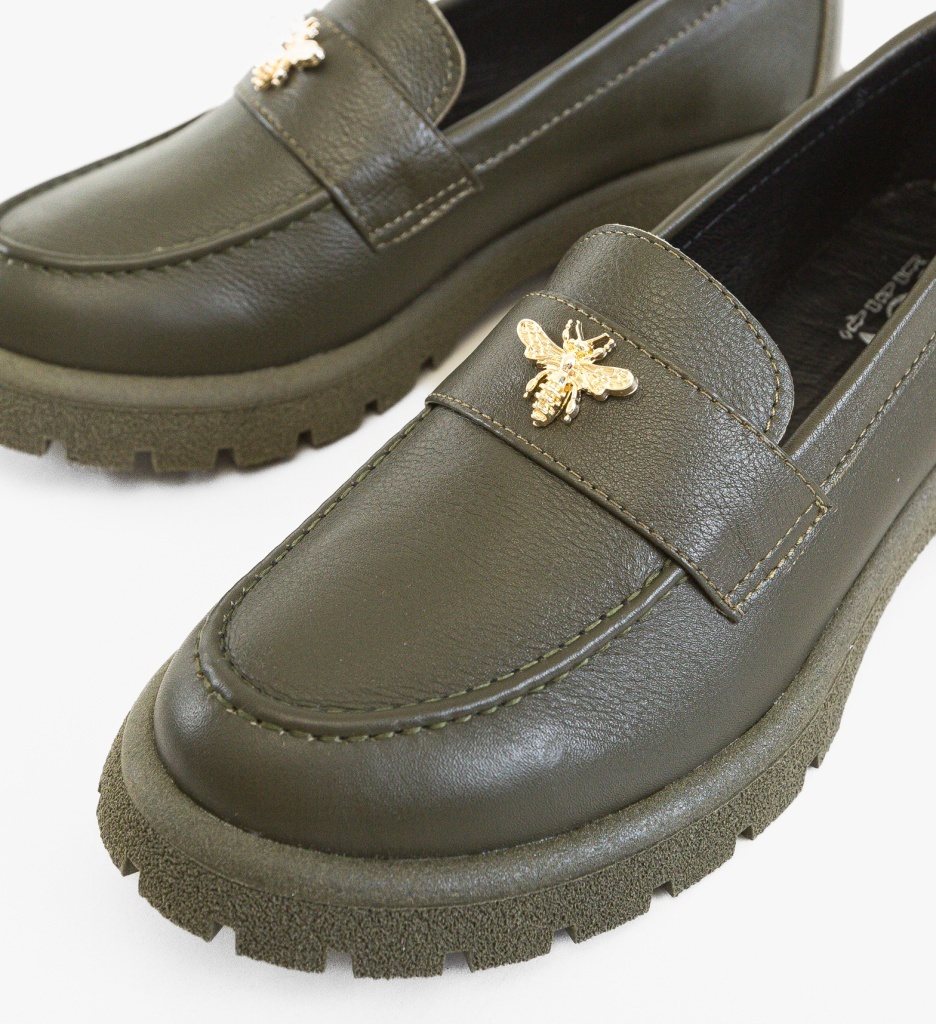 Pantofi Casual Dama Fosere Verzi Confortabili - imagine 5