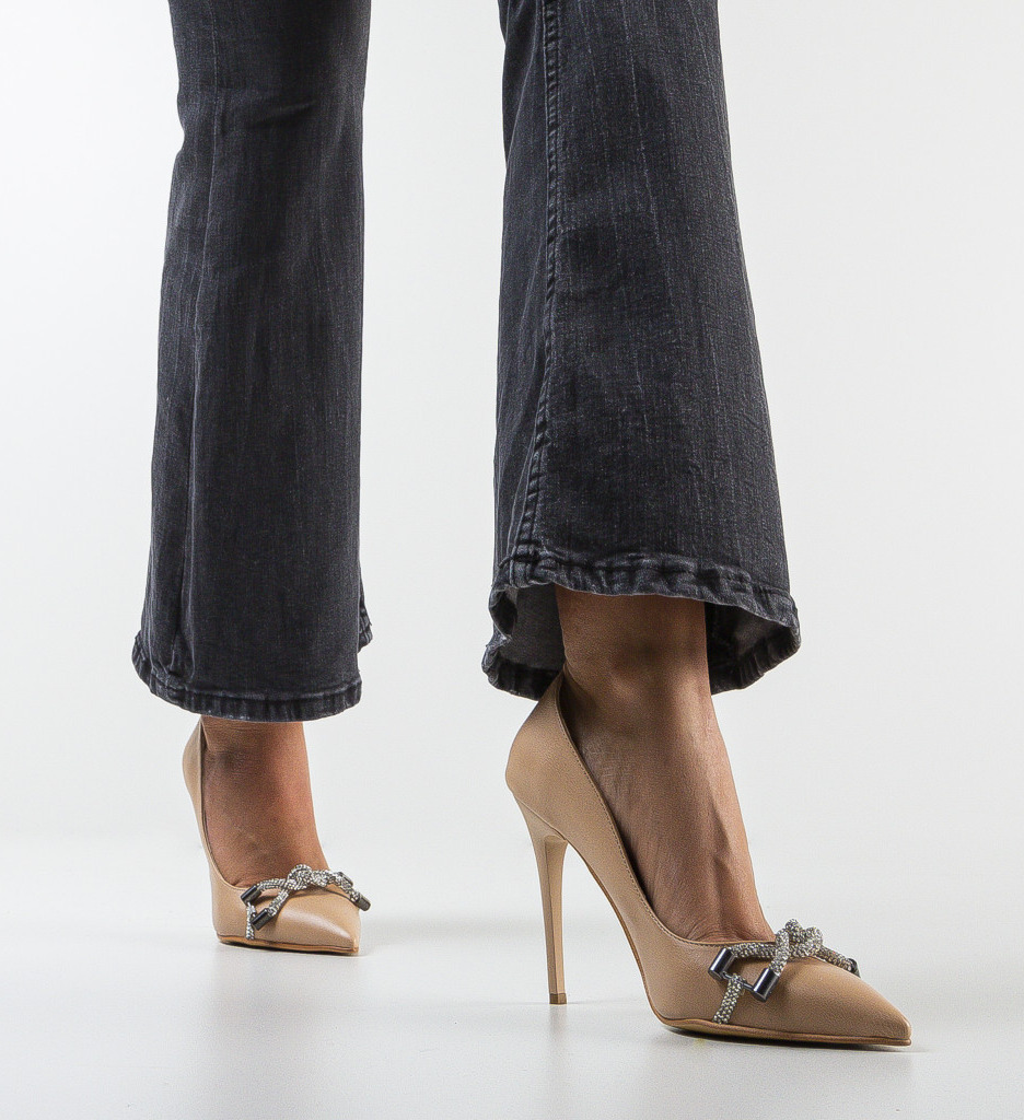 Pantofi Limoncello Bej - Toc Stiletto Eleganți