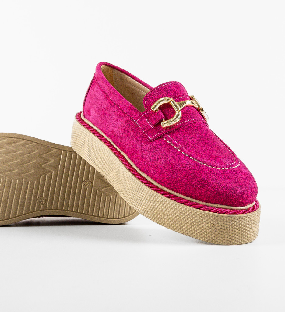 Pantofi Casual Selvie Fuchsia | Confort & Stil - imagine 7