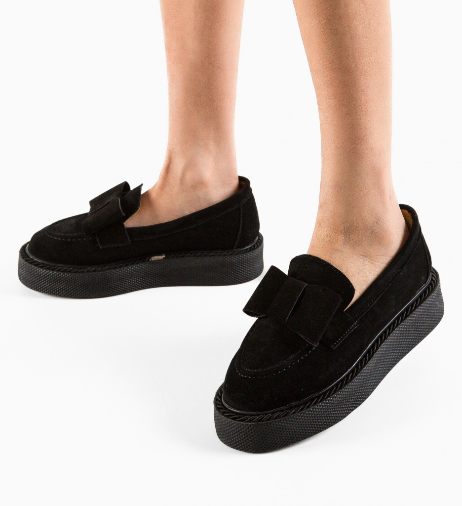 Pantofi Casual Kivu Negri | Confort Zilnic - imagine 1