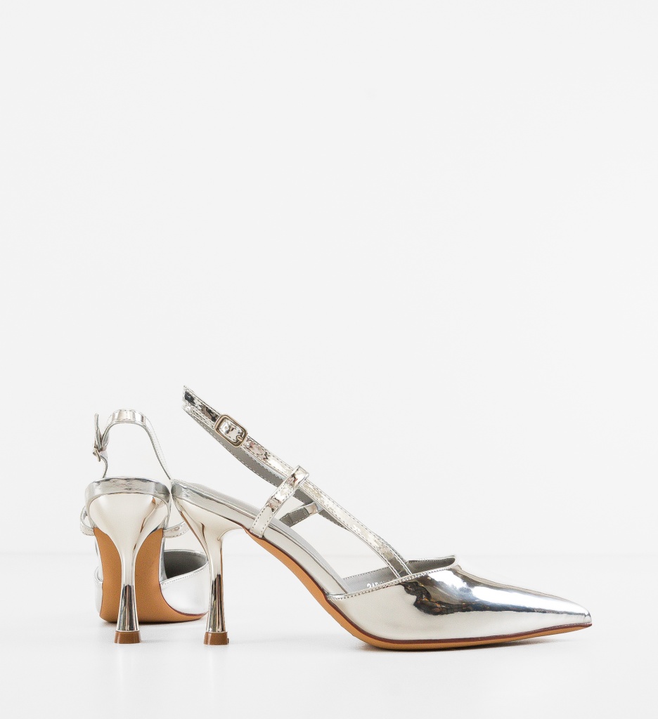 Pantofi Dama Ohca Argintii - Eleganta si Stil - imagine 4