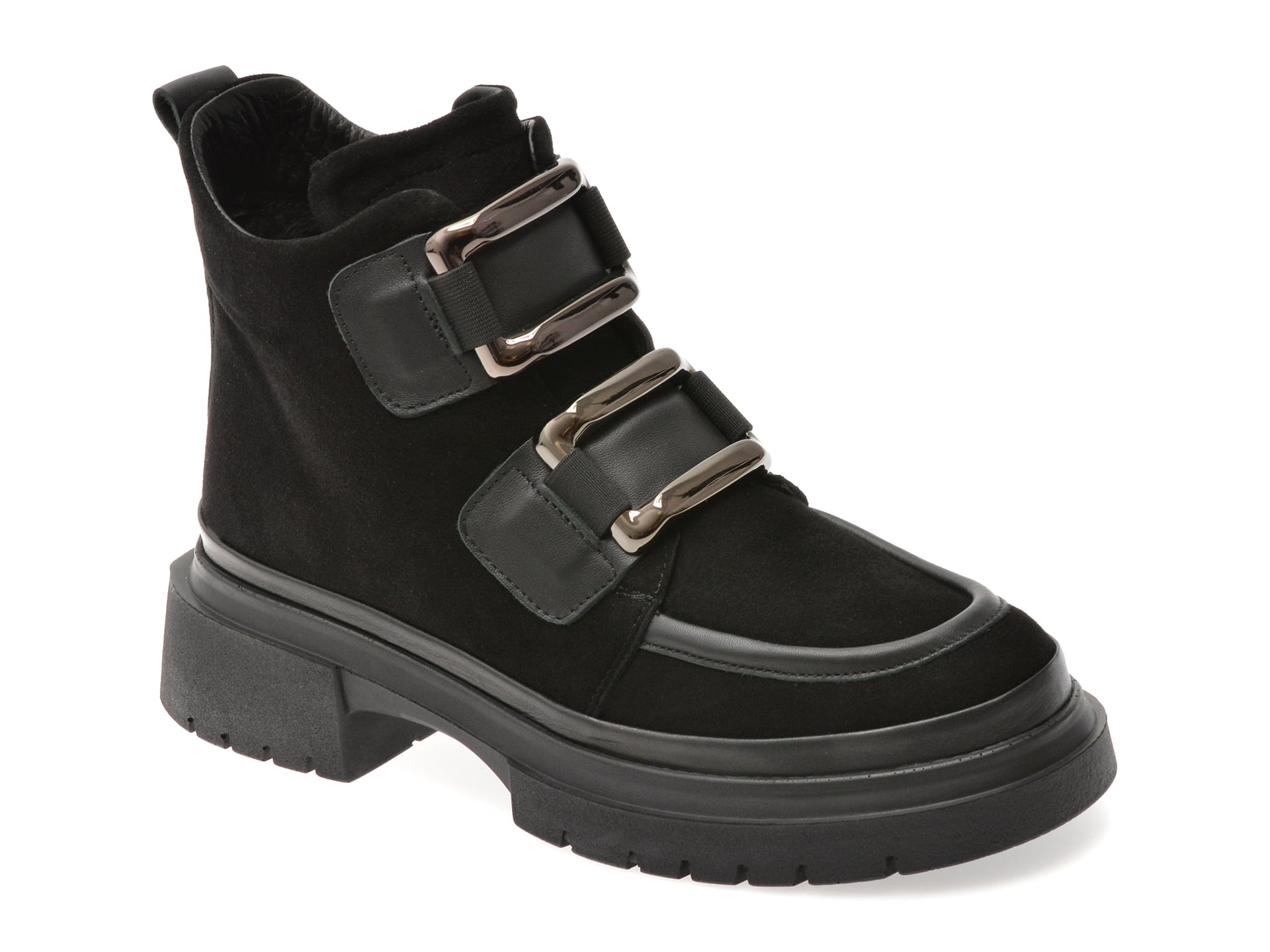 Ghete Gryxx Negre Piele Intorsă | Eleganță și Confort