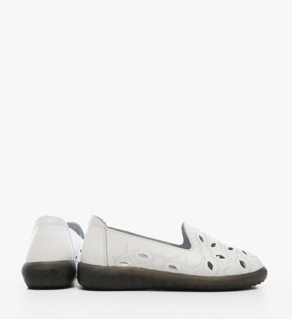 Espadrile Dama Deras Albe Casual Confortabile - imagine 2