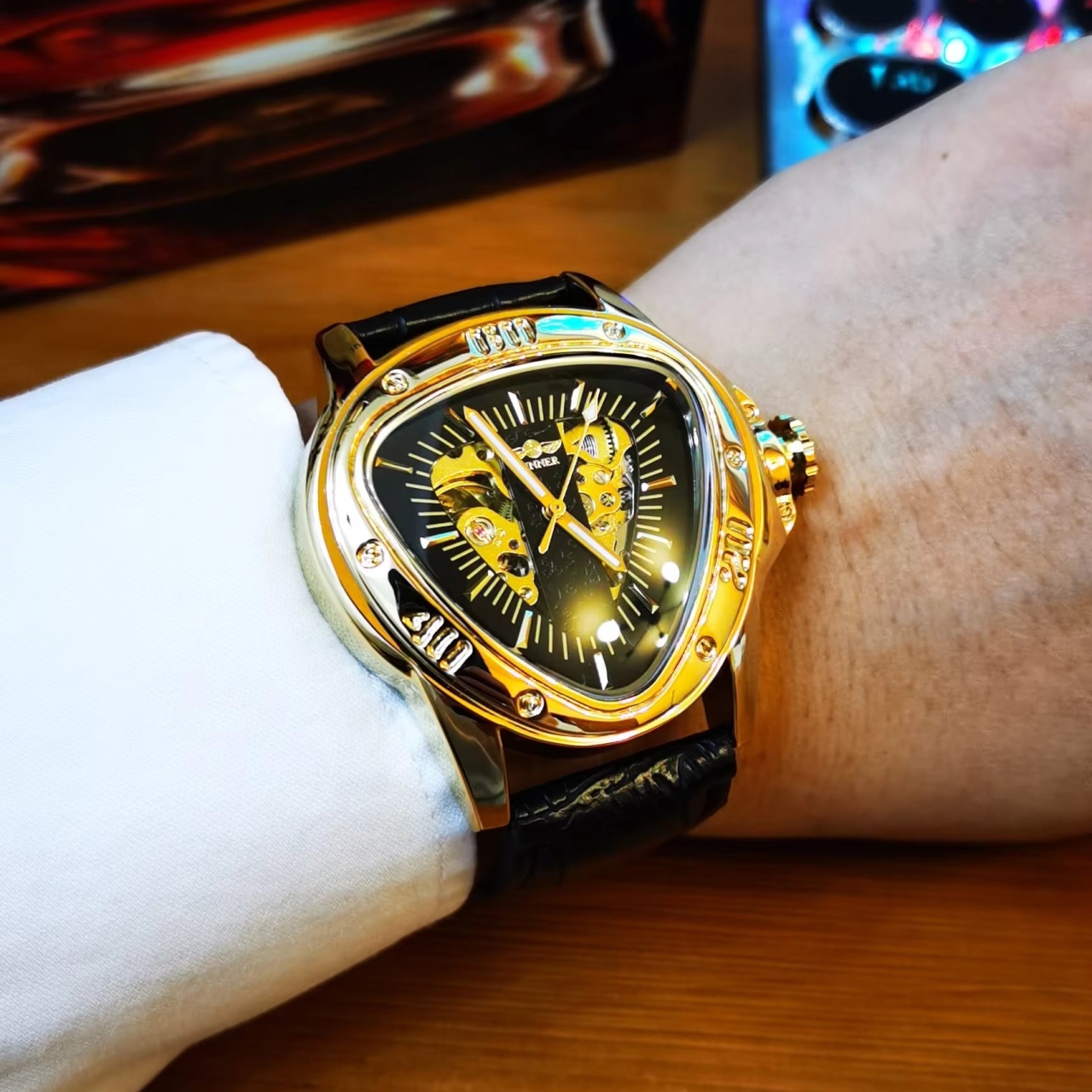 Ceas Barbatesc Winner Automatic Piele - imagine 3