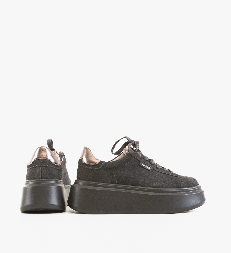 Sneakers Dama Kamin Gri - Confort și Stil - imagine 7