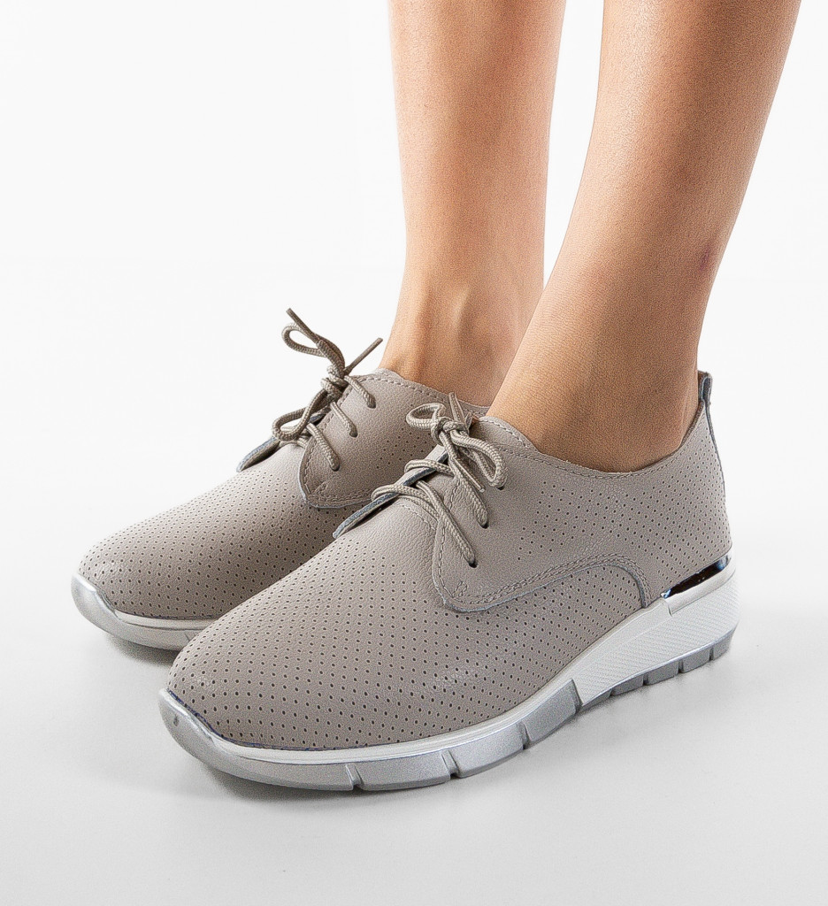 Pantofi Casual Albert Gri Confort - imagine 3