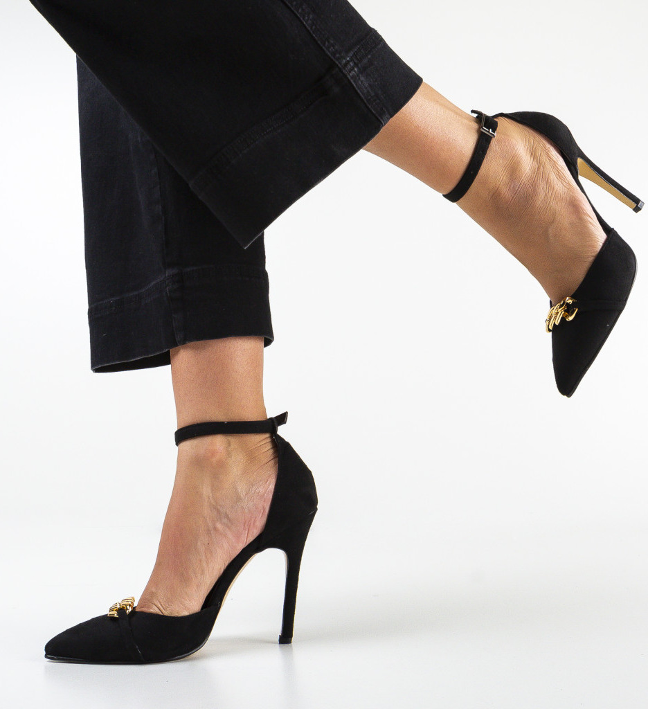 Pantofi Deler Negri | Eleganță și Stil - imagine 3