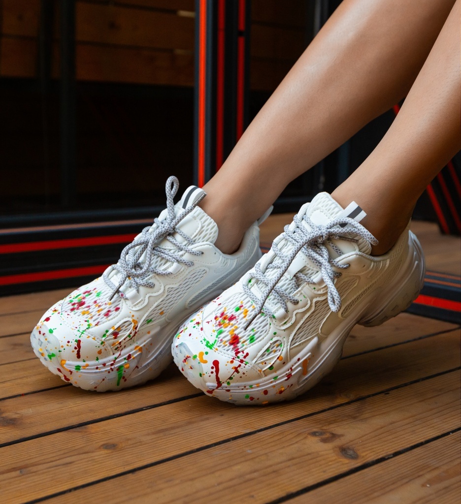 Sneakers Dama Nanna Albi - Confort si Stil - imagine 4